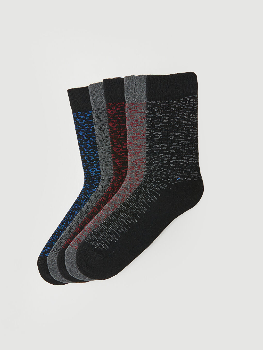 Karışık Desenli Erkek Soket Çorap 5'li-1