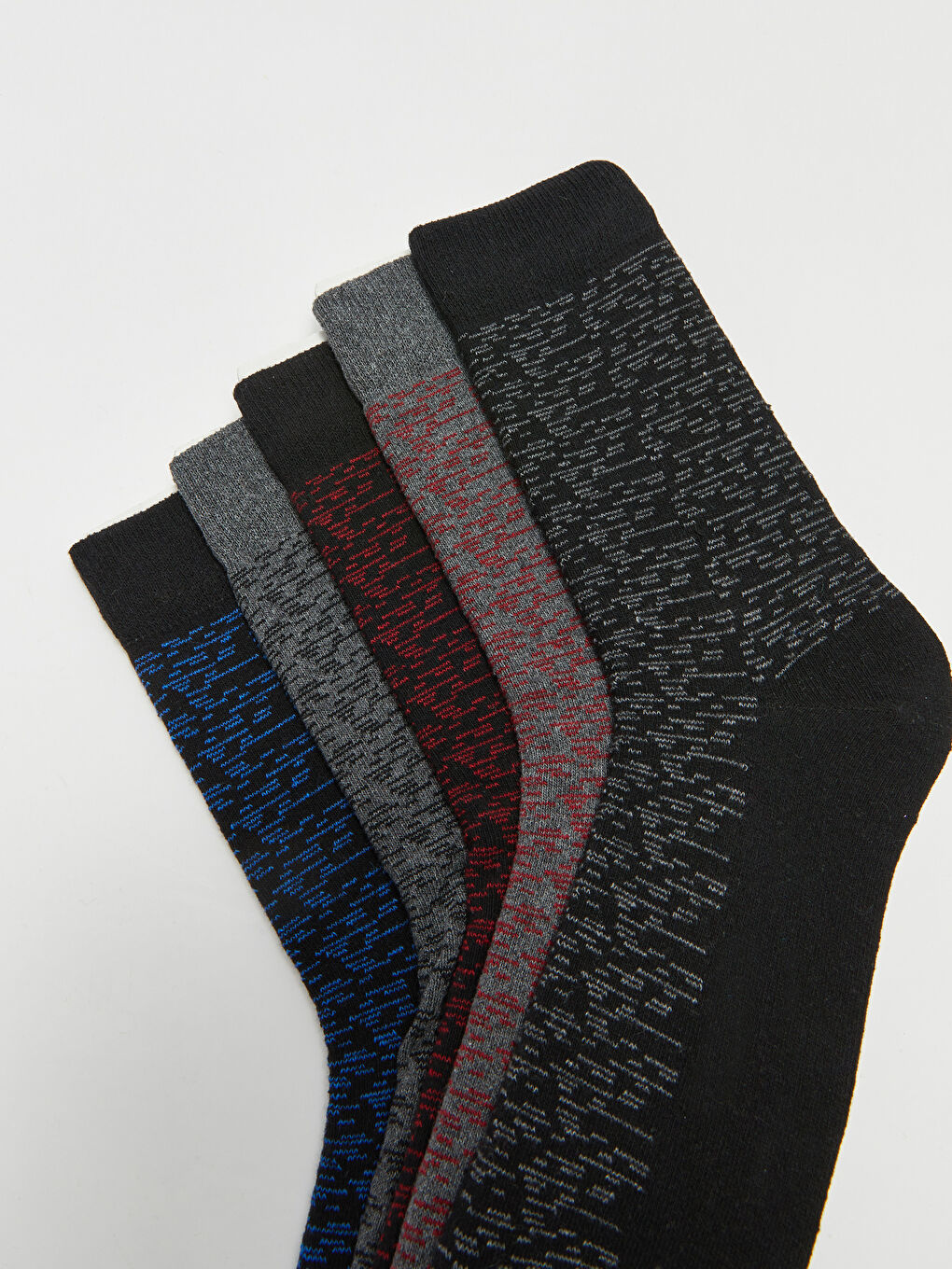 Karışık Desenli Erkek Soket Çorap 5'li-2