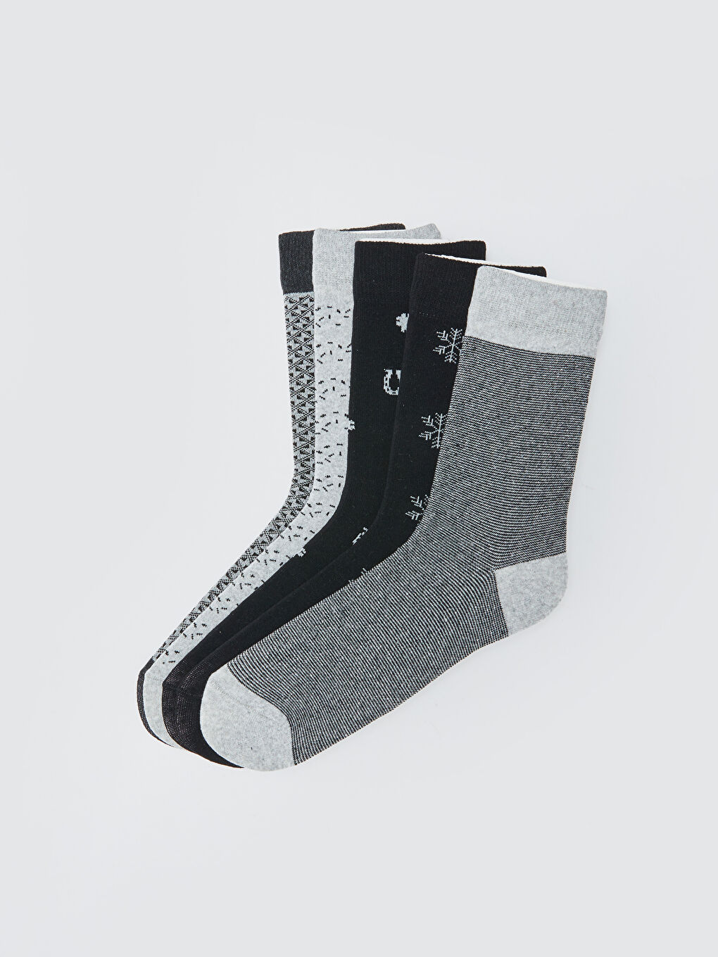Karışık Desenli Erkek Soket Çorap 5'li-1