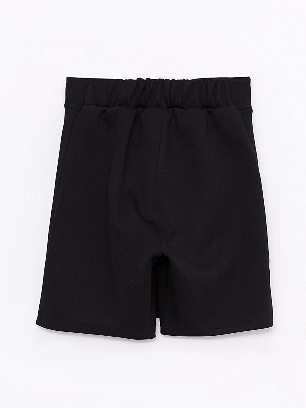 Siyah Beli Lastikli Basic Kız Çocuk Şort Etek-1