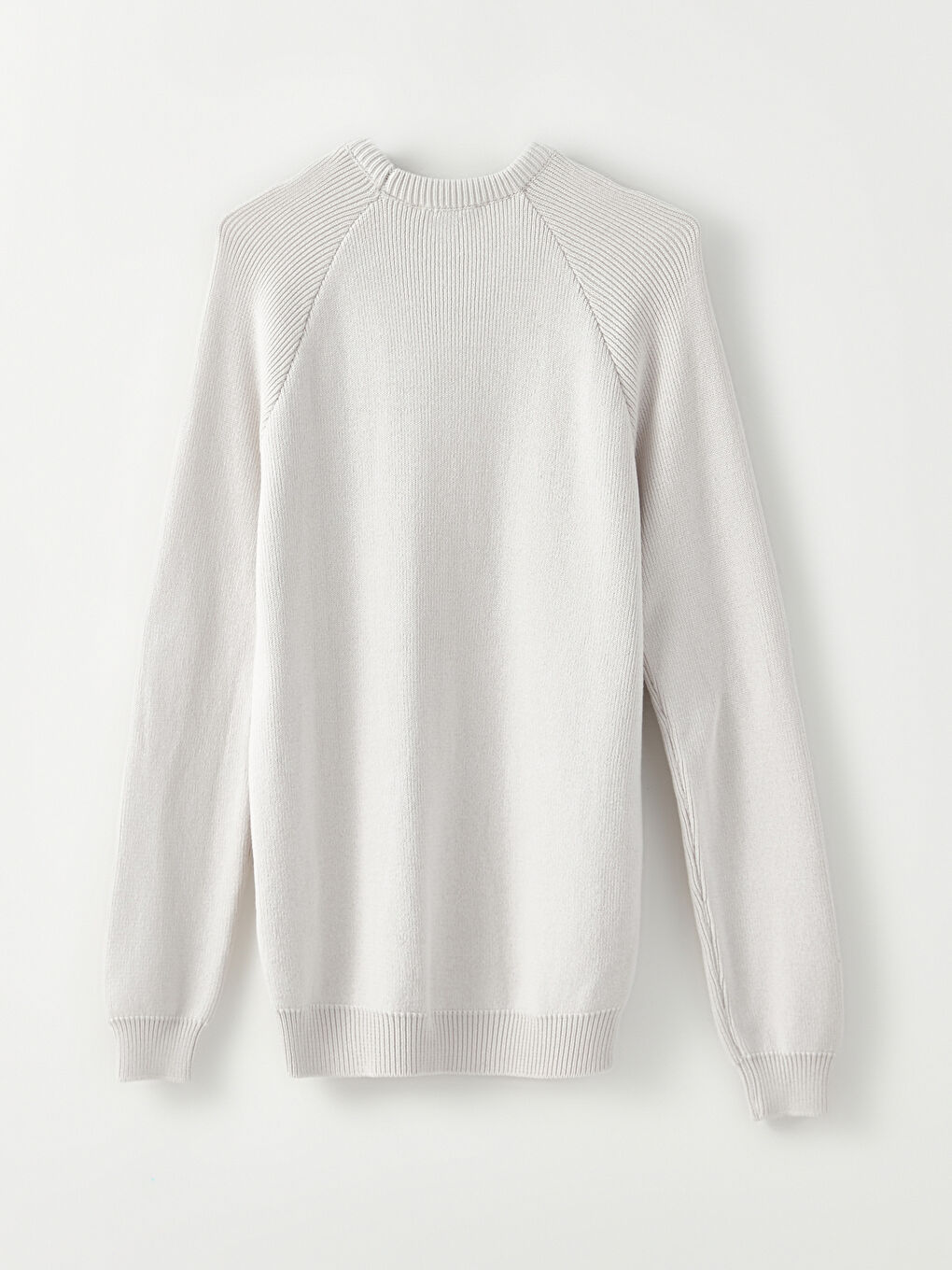 Crew Neck Long Sleeve Men's Tricot Sweater-6