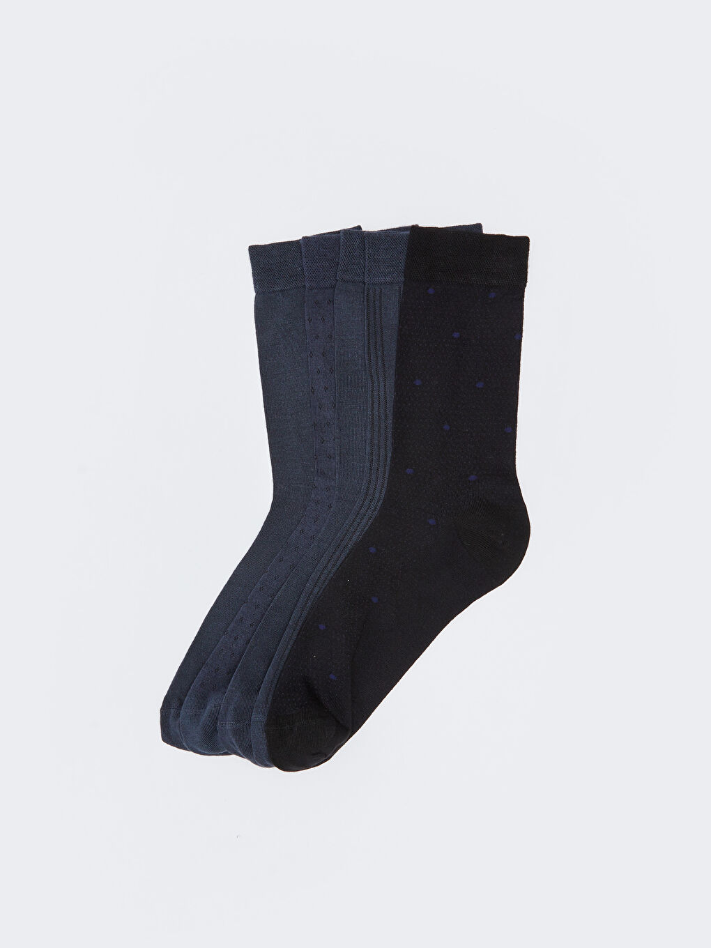 جوارب الكاحل بامبو منقوشة للرجال - عبوة ٥ قطع