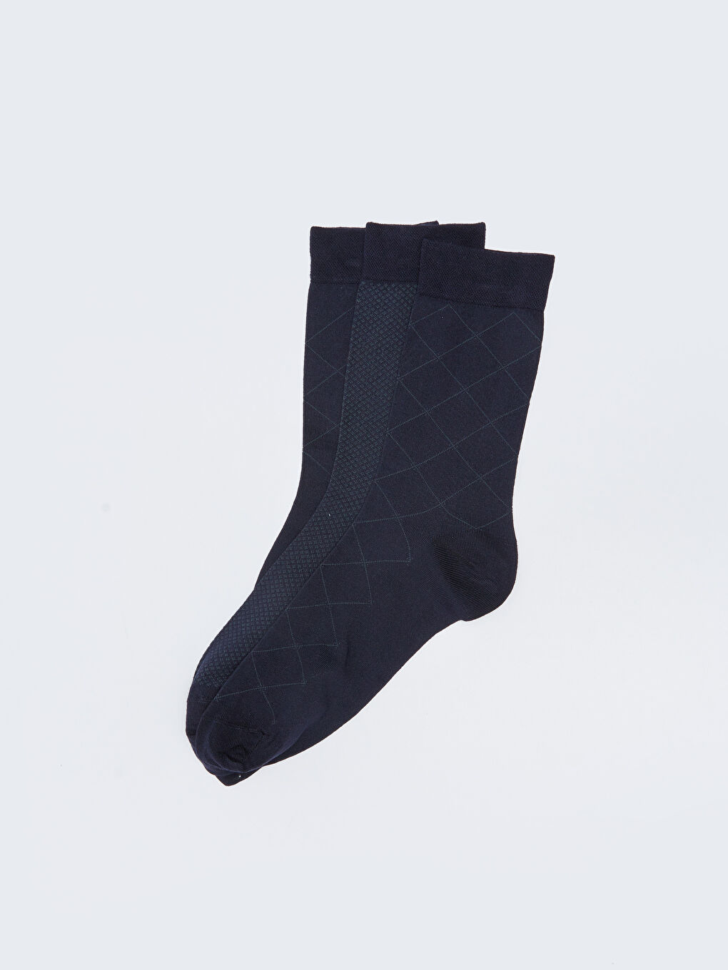 Karışık Desenli Erkek Bambu Soket Çorap 3'lü