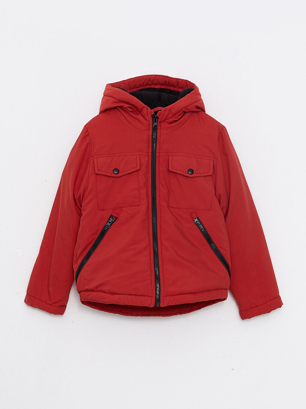 Hooded Basic Boy Coat