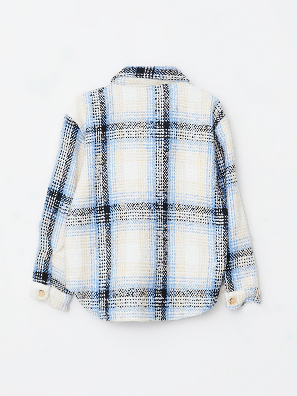 LCW Kids Plaid Long Sleeve Girls' Shirt -W2H551Z4-LLC