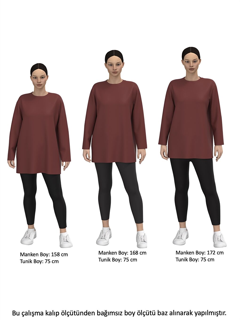 Crew Neck Plain Oversize Women's Sweatshirt Tunic -W2H589Z8-SDG