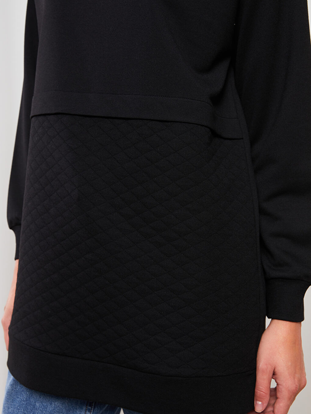 Patterned Oversize Women's Sweatshirt Tunic-3