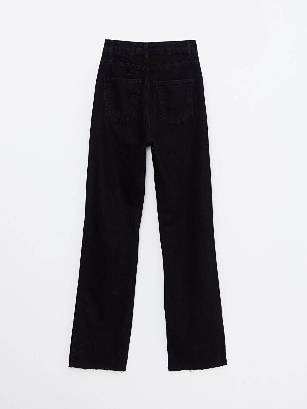 LCW Modest Siyah Straight Fit Taşlı Kadın Jean Pantolon - 6