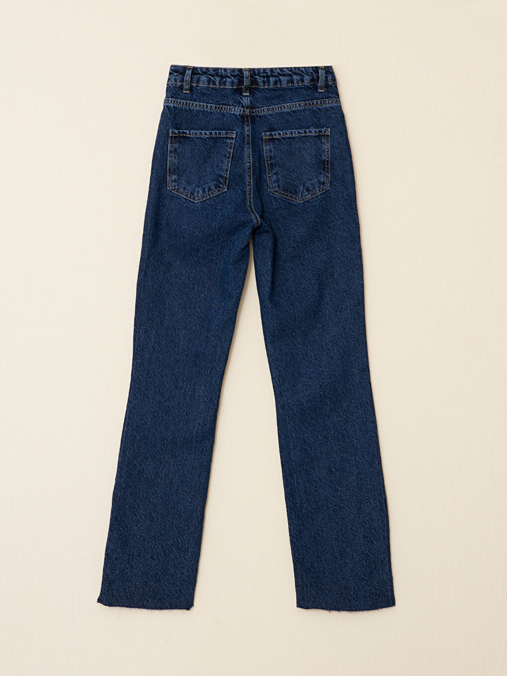 İndigo Straight Fit Kadın Jean Pantolon-1