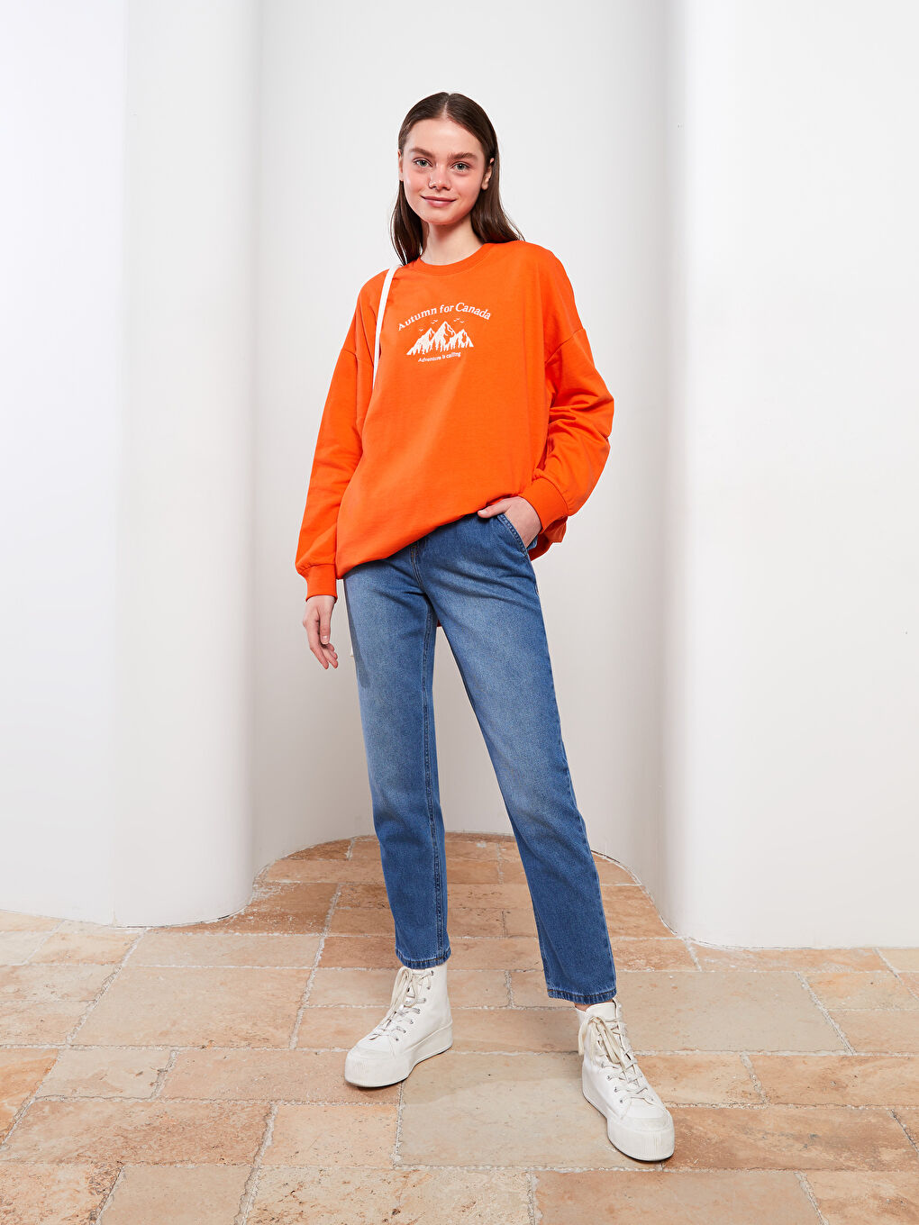 İndigo Kadın Harem Fit Düz Jean Pantolon