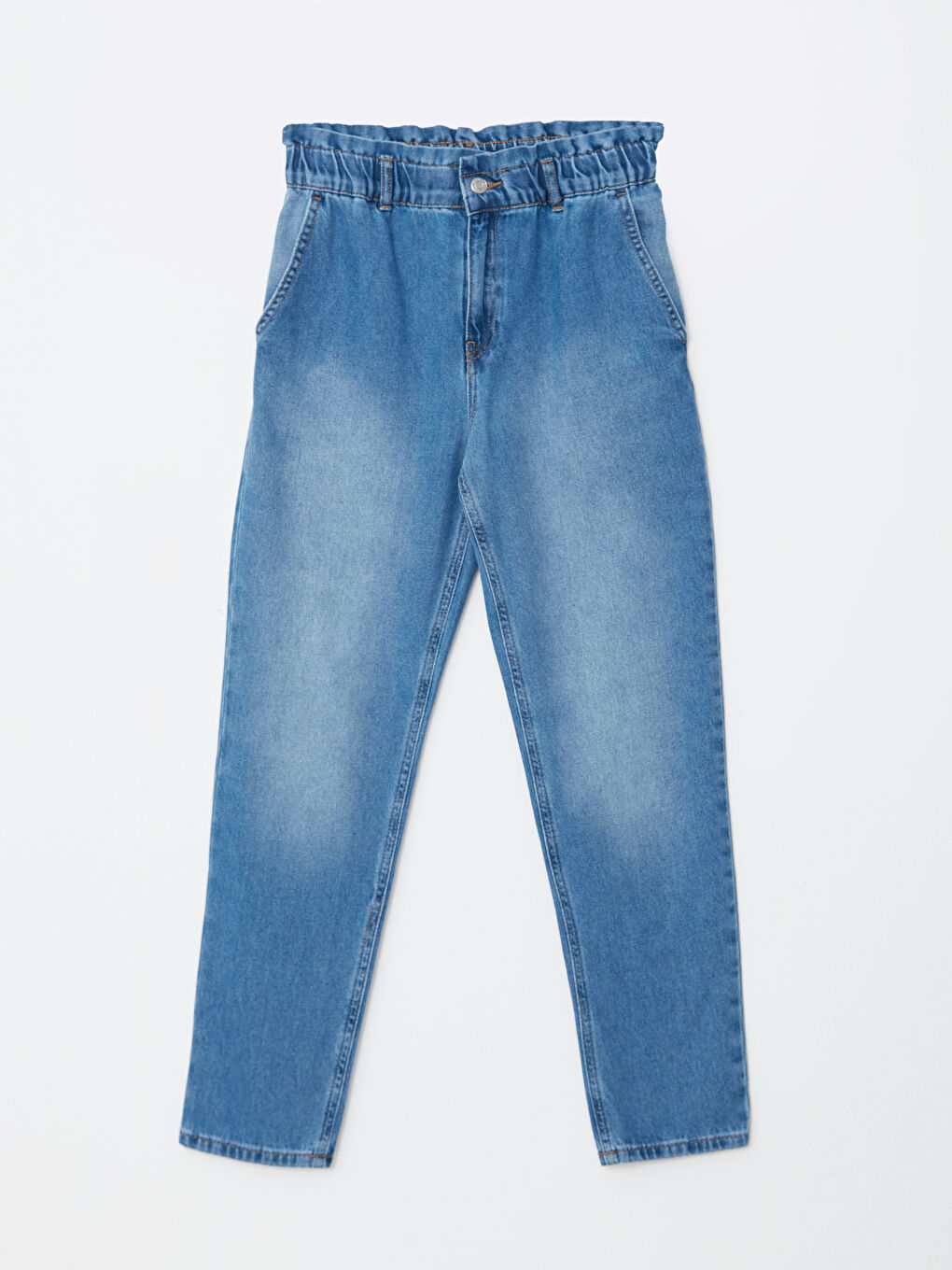 İndigo Kadın Harem Fit Düz Jean Pantolon-5