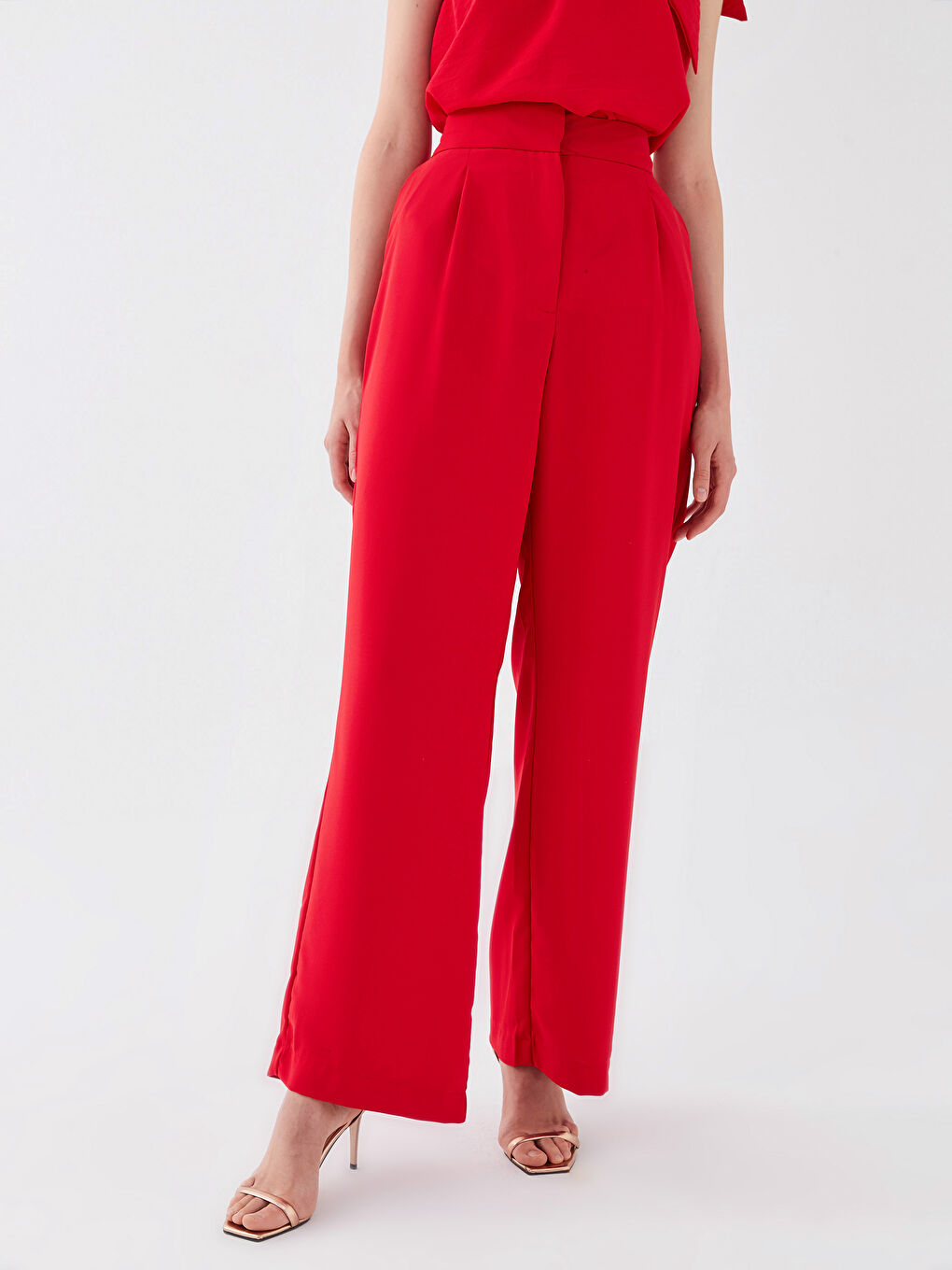 LCWAIKIKI Classic Women's Standard Fit Plain Trousers -W2H653Z8-SKN