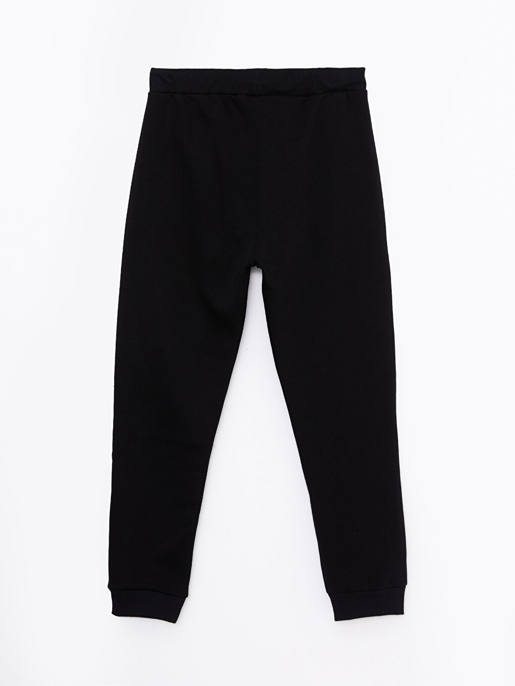 Siyah Standart Kalıp Erkek Kalın Jogger Eşofman Altı-6