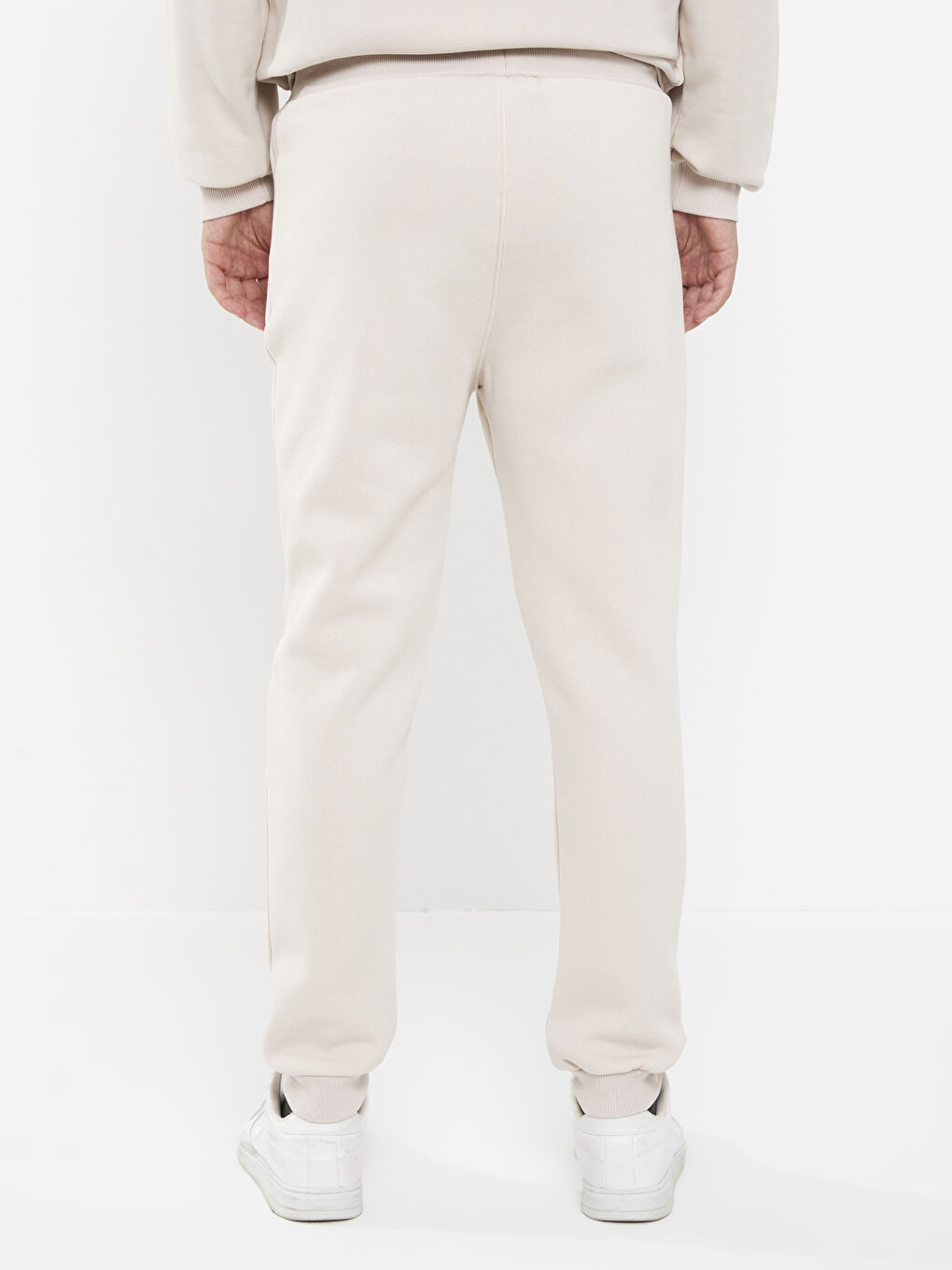 Bej Standart Kalıp Erkek Jogger Eşofman Altı-4