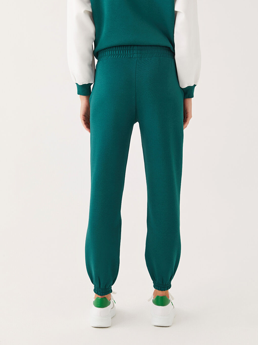 Elastic Waist Mickey Mouse Printed Women's Thick Jogger Sweatpants-4