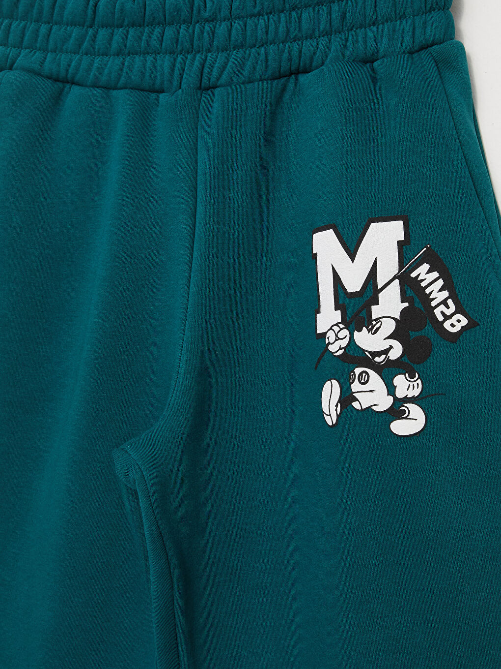 Elastic Waist Mickey Mouse Printed Women's Thick Jogger Sweatpants-6