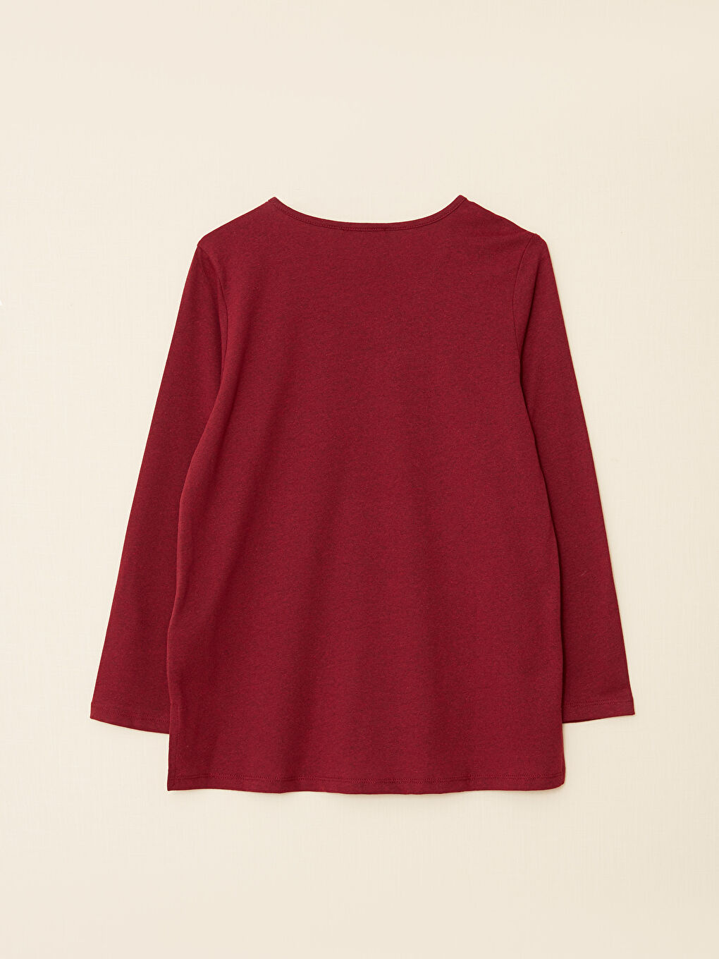 بلوزة نسائية بأكمام طويلة وياقة على شكل حرف V سادة-7