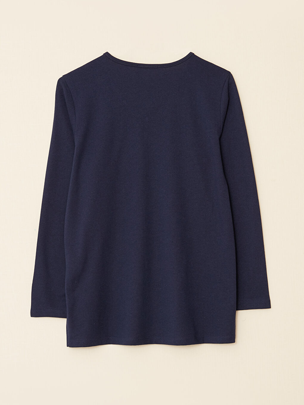 Blouse pour Femmes à Manches Longues et Encolure en V Uni-6
