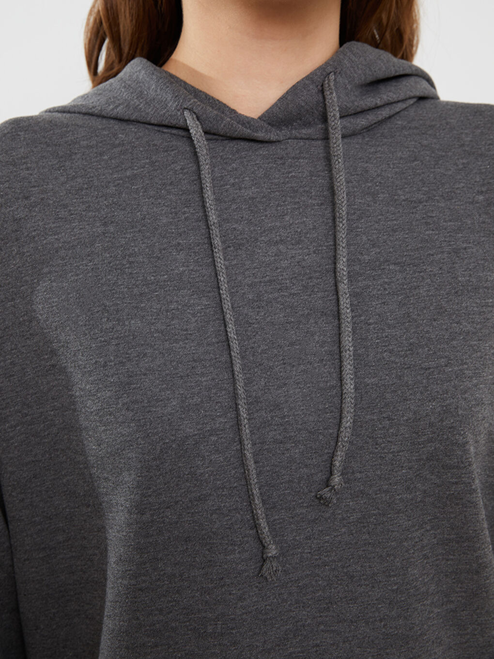 قميص بيجامة بكابوش عادي كم طويل للسيدات-3