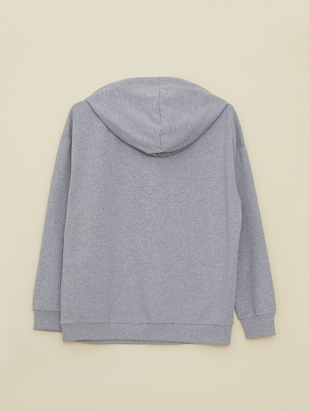 Hooded Regular Long Sleeve Women's Pajama Top -W2H790Z8-CT3