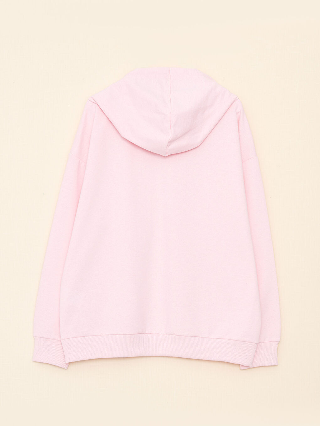 LCW ECO Kapüşonlu Düz Uzun Kollu Kadın Pijama Üst -W2H790Z8-JZ2