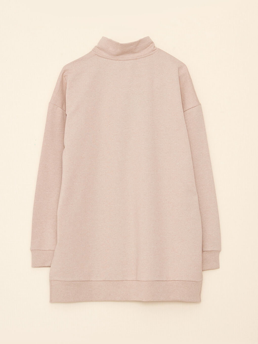 Turtle Neck Regular Long Sleeve Women's Pajama Top-7