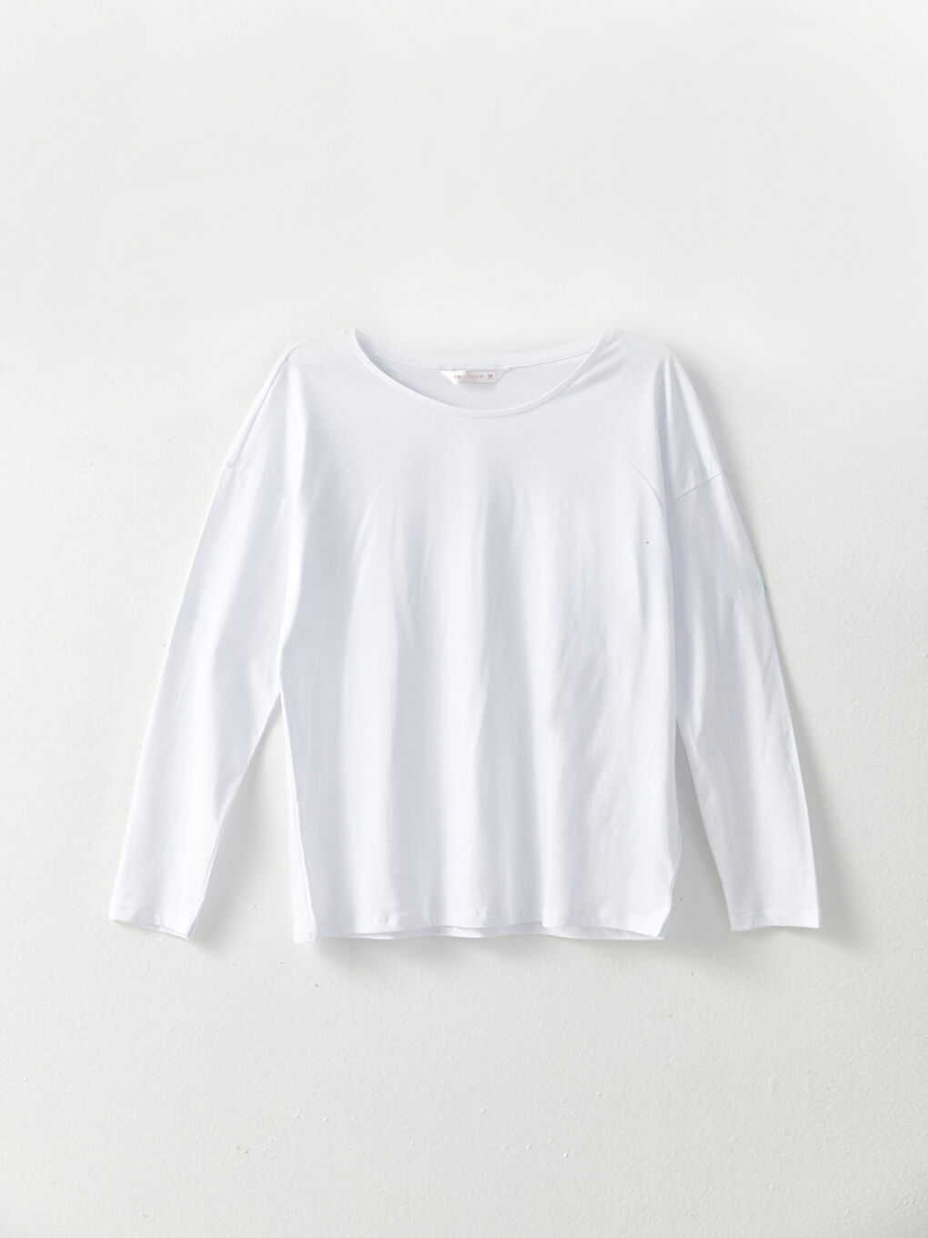 Mavi Bisiklet Yaka Desenli Uzun Kollu Pamuklu Kadın Pijama Takımı-6