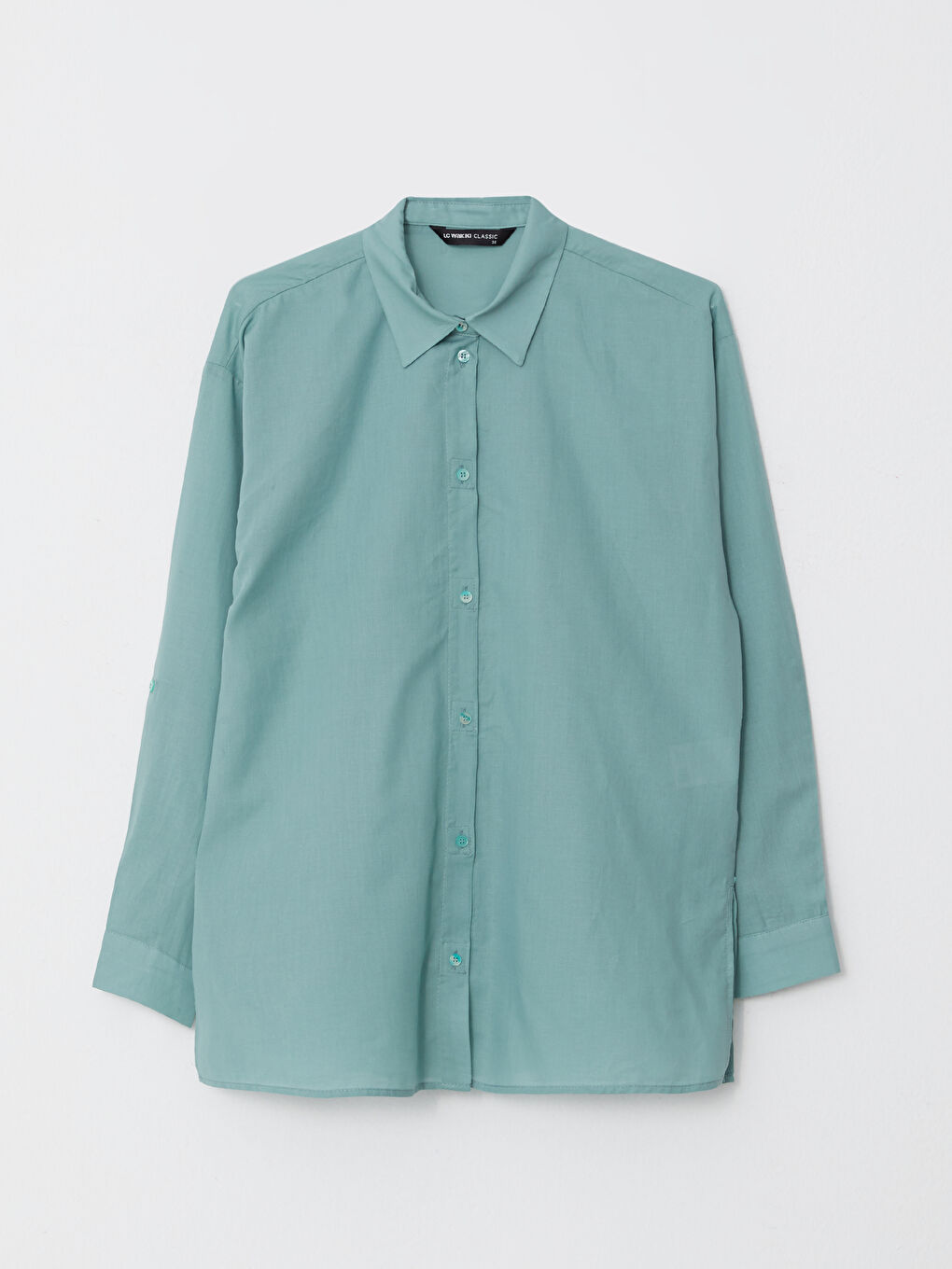 Plain Long Sleeve Women's Shirt-3