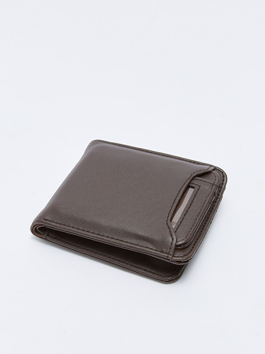 Kahverengi Deri Görünümlü Erkek Cüzdan ve Kartlık-1