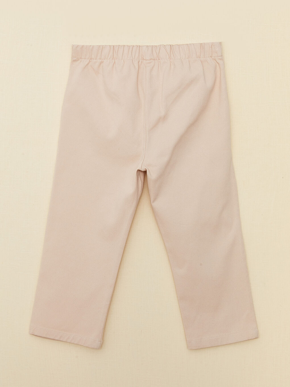 LCW baby Pembe Beli Lastikli Basic Kız Bebek Pantolon - 3