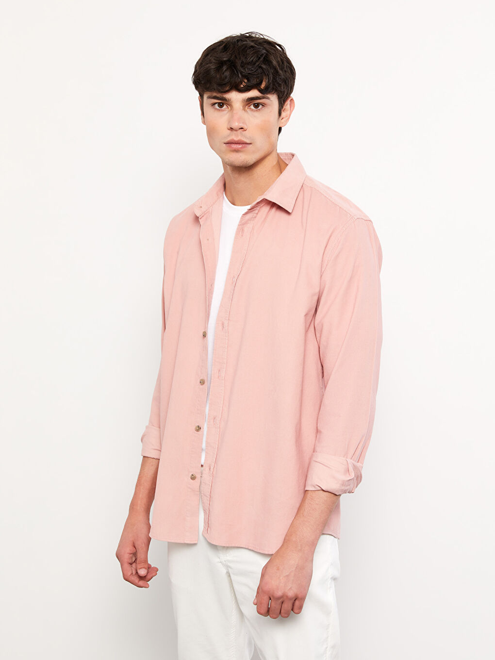 XSIDE Regular Fit Long Sleeve Velvet Men's Shirt Jacket -W2H931Z8-QLK