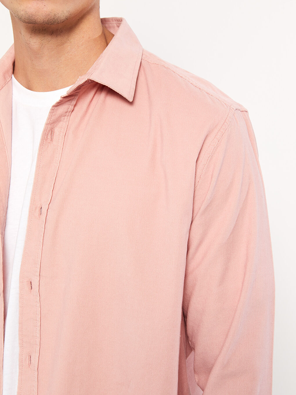 XSIDE Regular Fit Long Sleeve Velvet Men's Shirt Jacket -W2H931Z8-QLK
