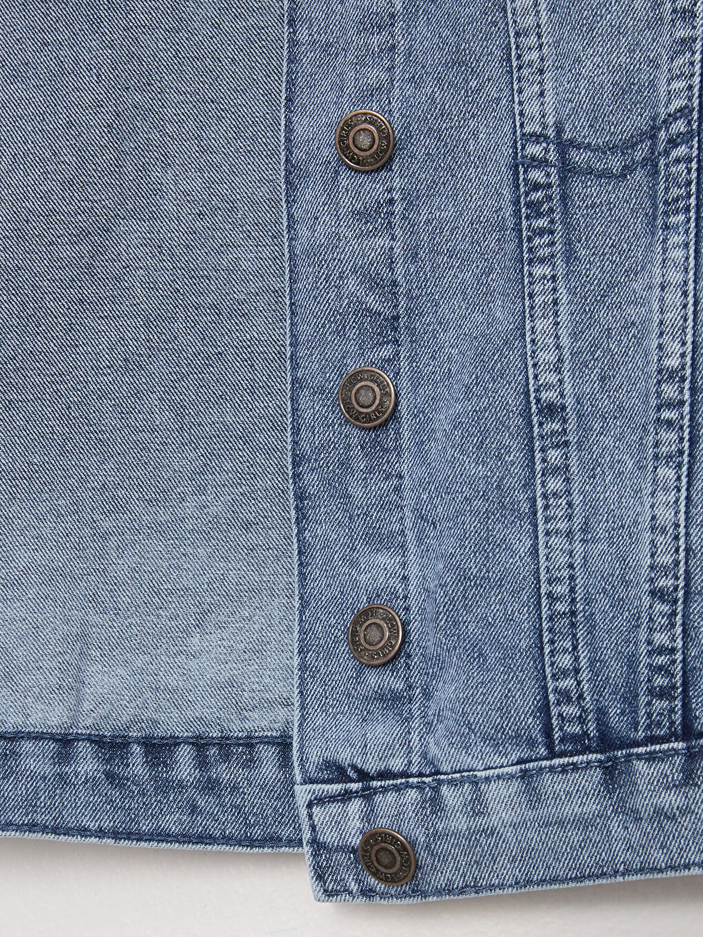 Printed Long Sleeve Girl Jean Jacket-7