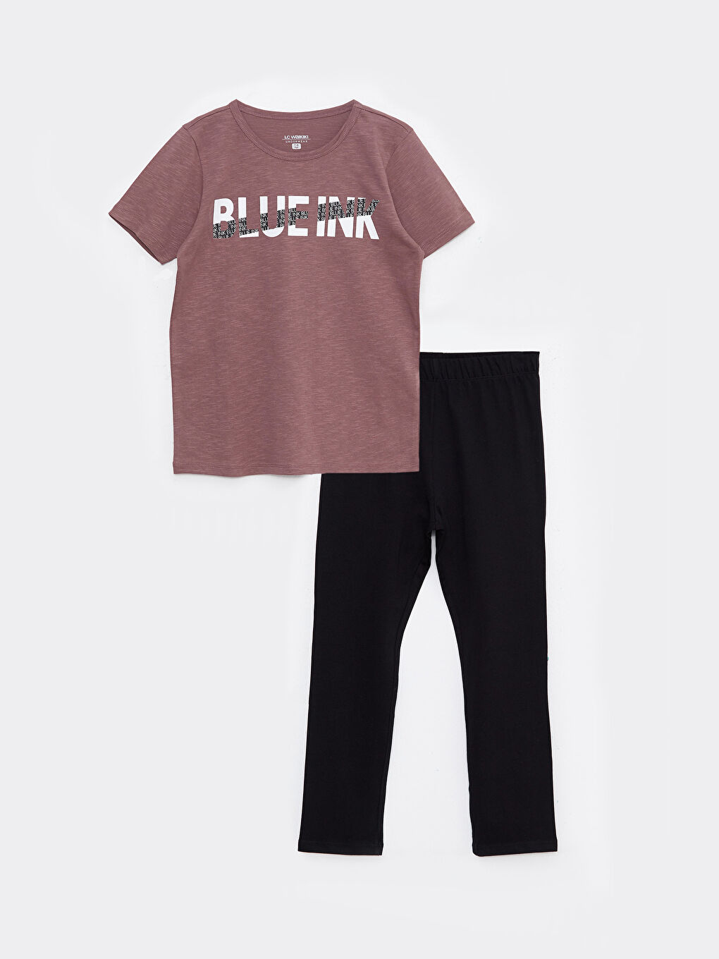 Crew Neck Printed Short Sleeve Boys' Pyjama Set-3