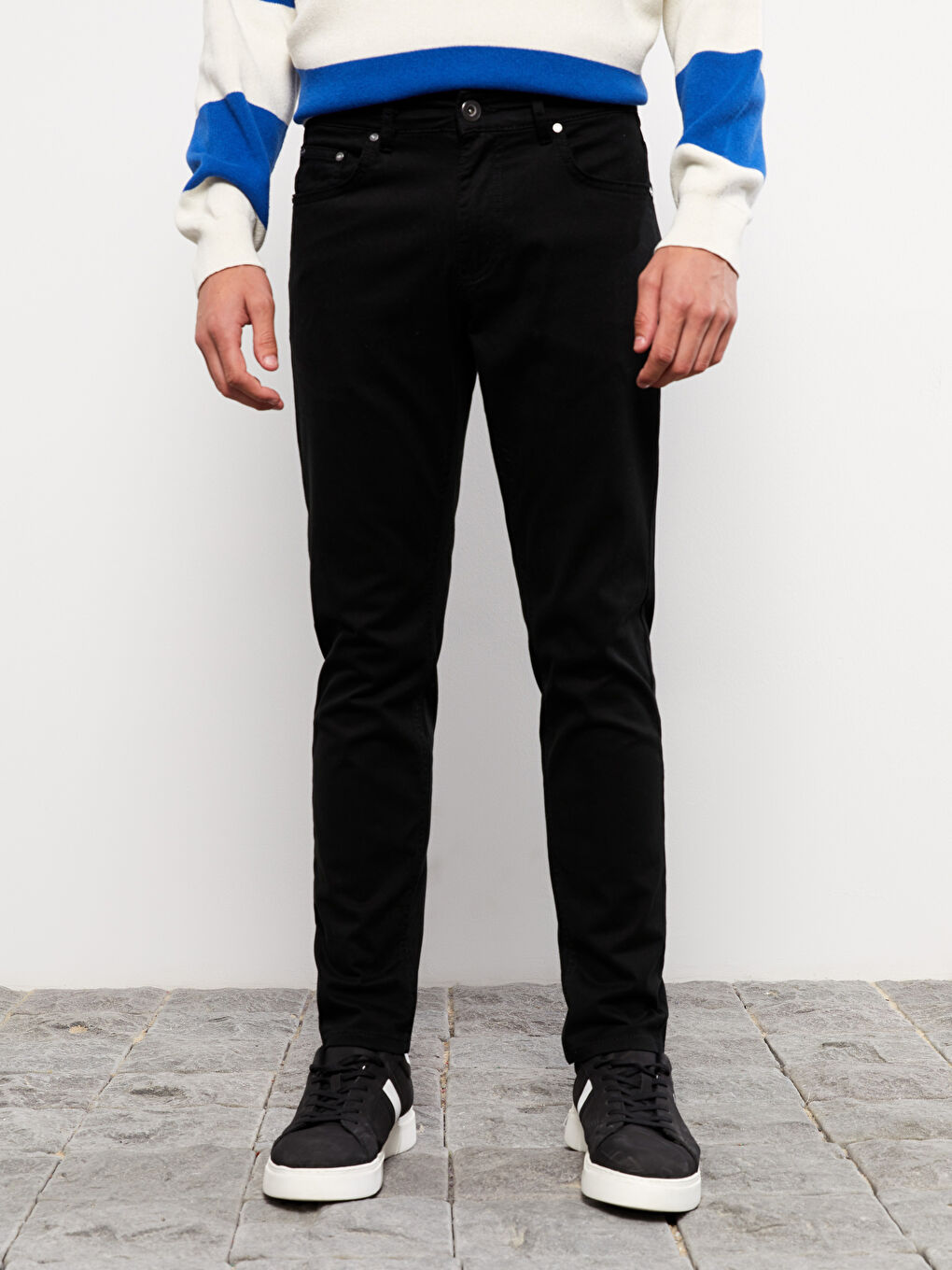 XSIDE Slim Fit Twill Men's Trousers -W2HA89Z8-RQL