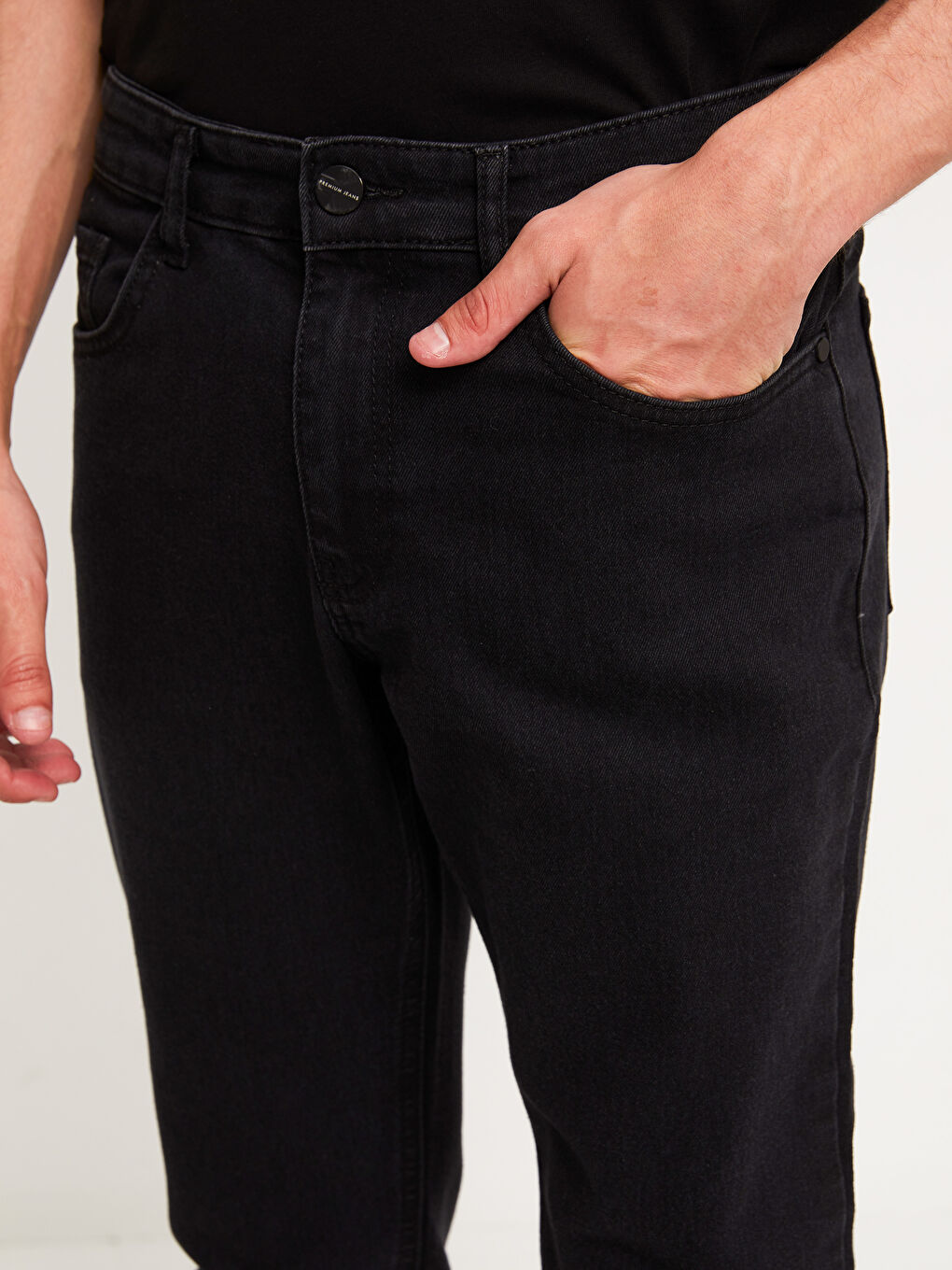 Siyah 779 Regular Fit Erkek Jean Pantolon-4