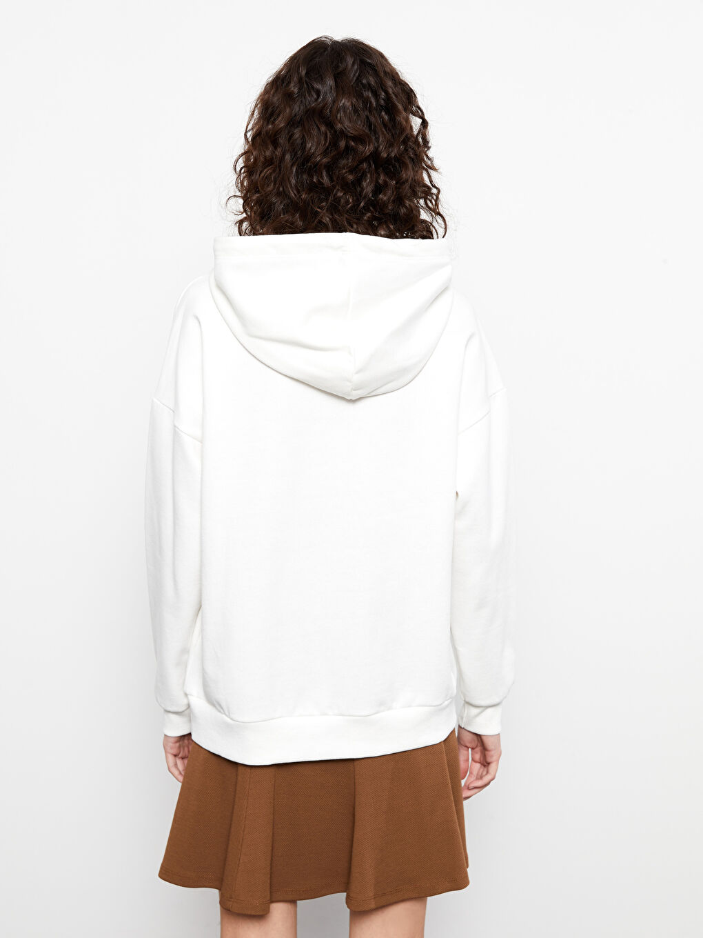 LCW Vision Bedrucktes Dickes Kapuzensweatshirt für Damen -W2HB06Z8-FDU