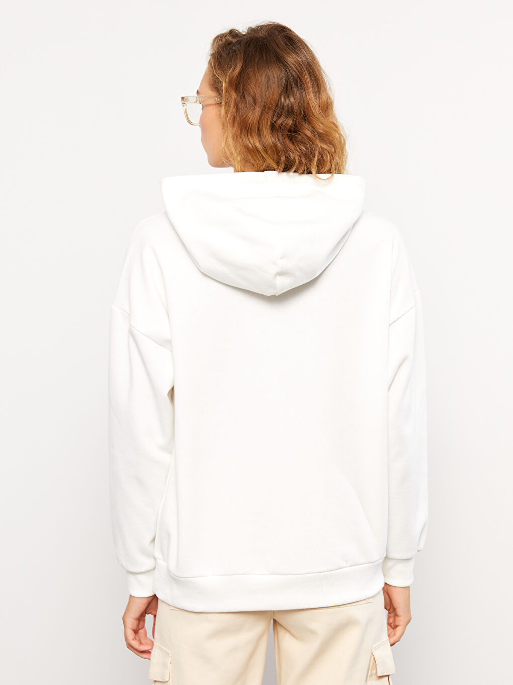 LCW Vision Bedrucktes Dickes Kapuzensweatshirt für Damen -W2HB06Z8-FDU