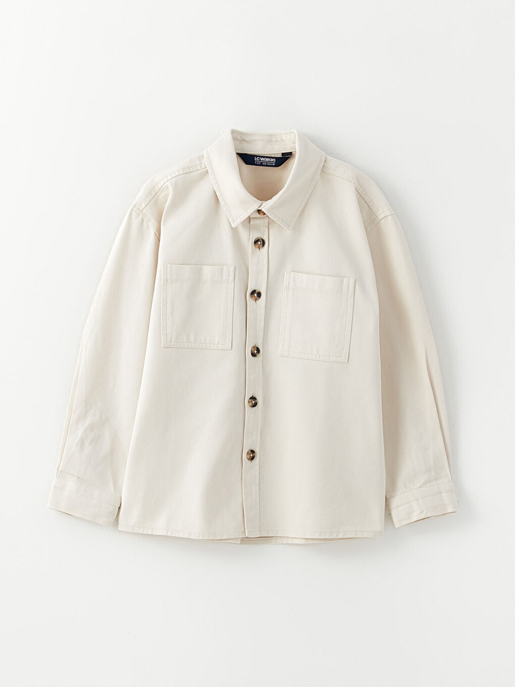 LCW Kids Bequemes Gabardine-Hemd für Jungen -W2HB14Z4-FWM