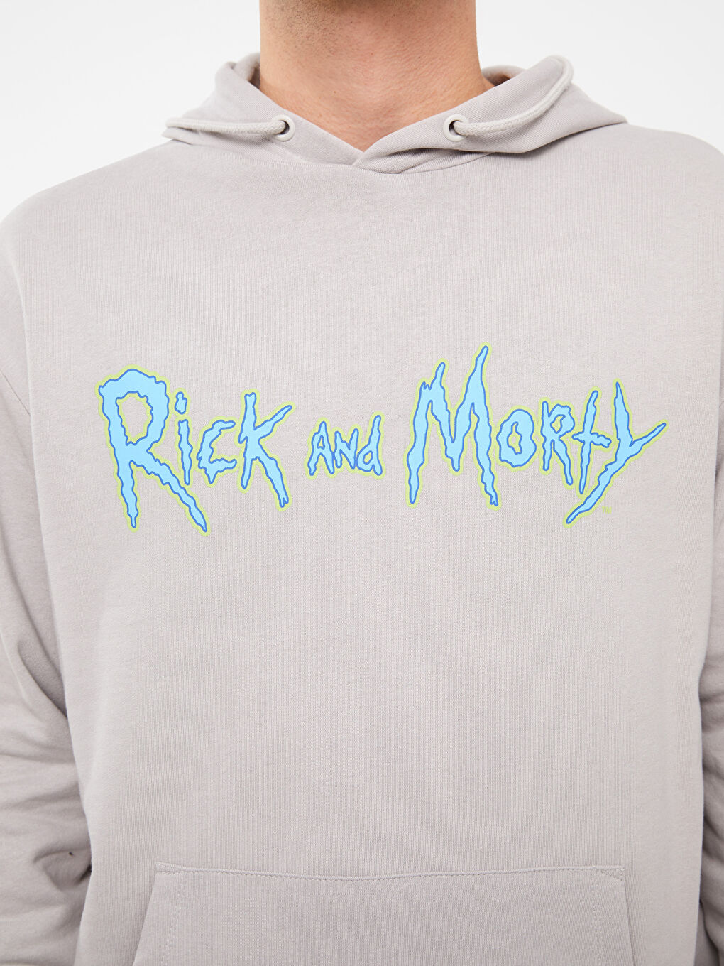 Худи Мужское Оверсайз Толстое С Длинным Рукавом С Принтом Рик и Морти-3