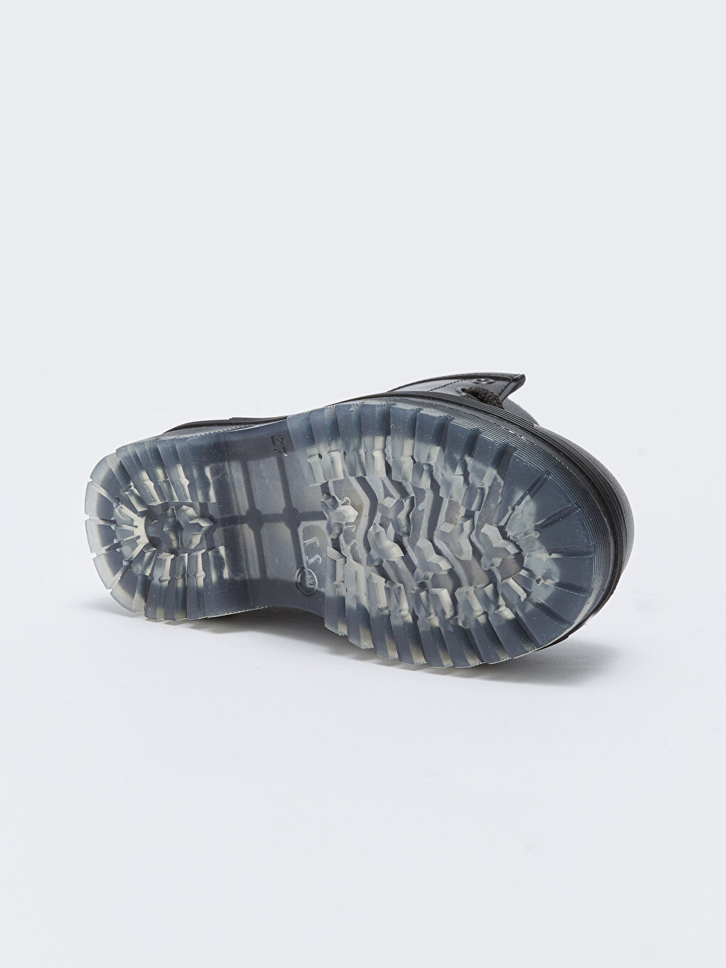 Siyah Deri Görünümlü Bağcık ve Fermuarlı Kız Çocuk Bot-3