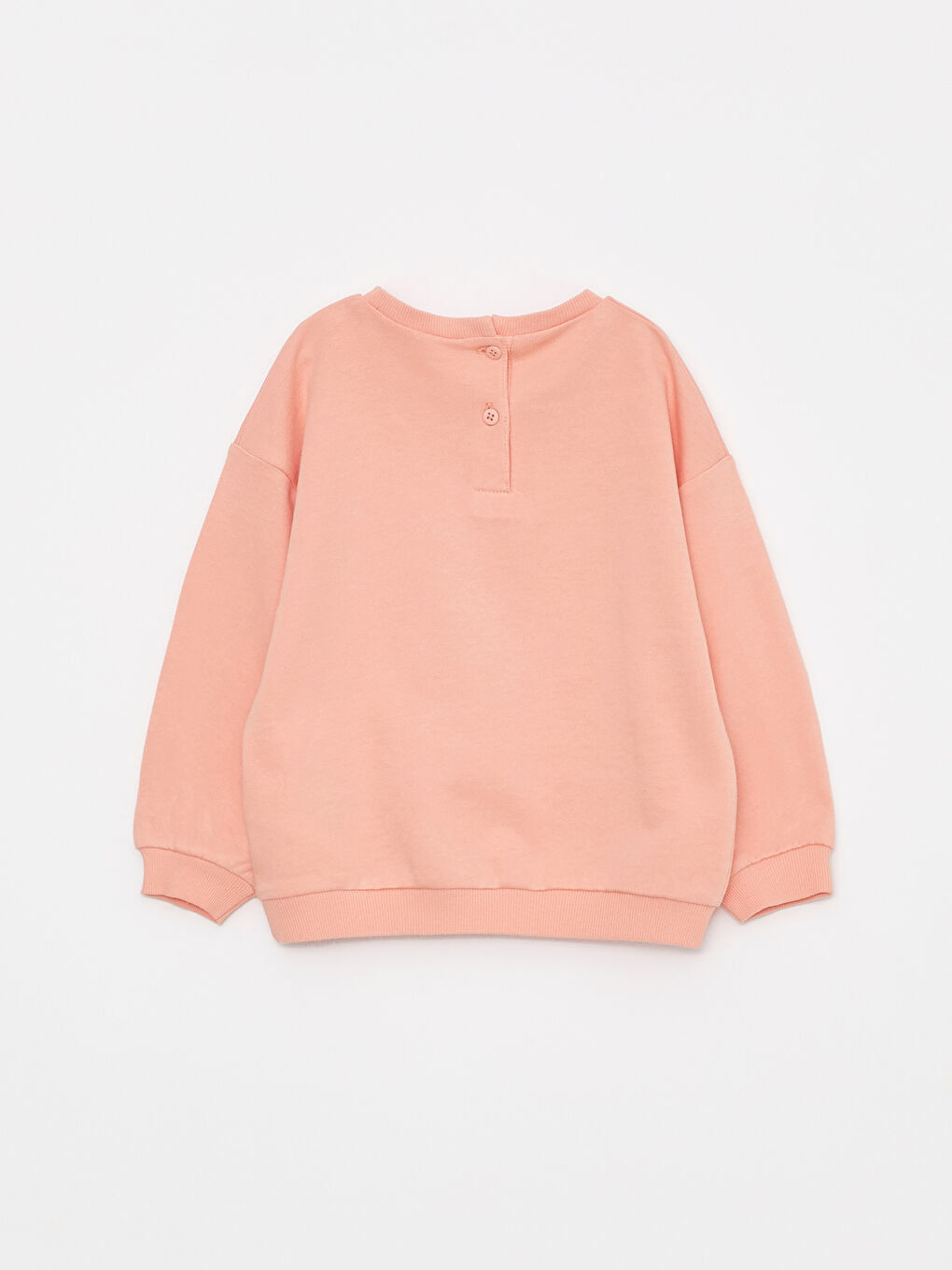 Mercan Bisiklet Yaka Uzun Kollu Baskılı Kız Bebek Sweatshirt 2'li-4