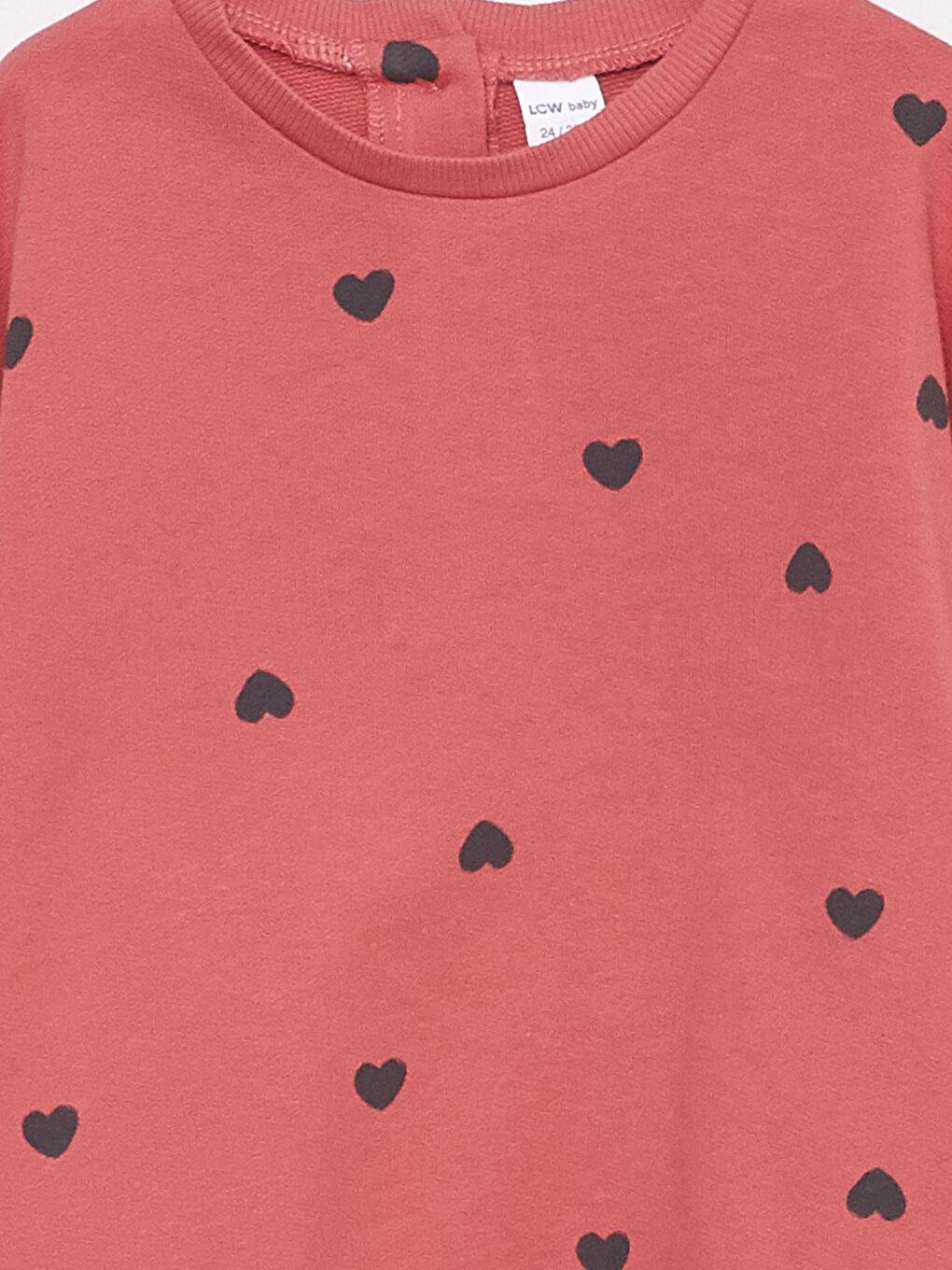 Mercan Bisiklet Yaka Uzun Kollu Baskılı Kız Bebek Sweatshirt 2'li-5