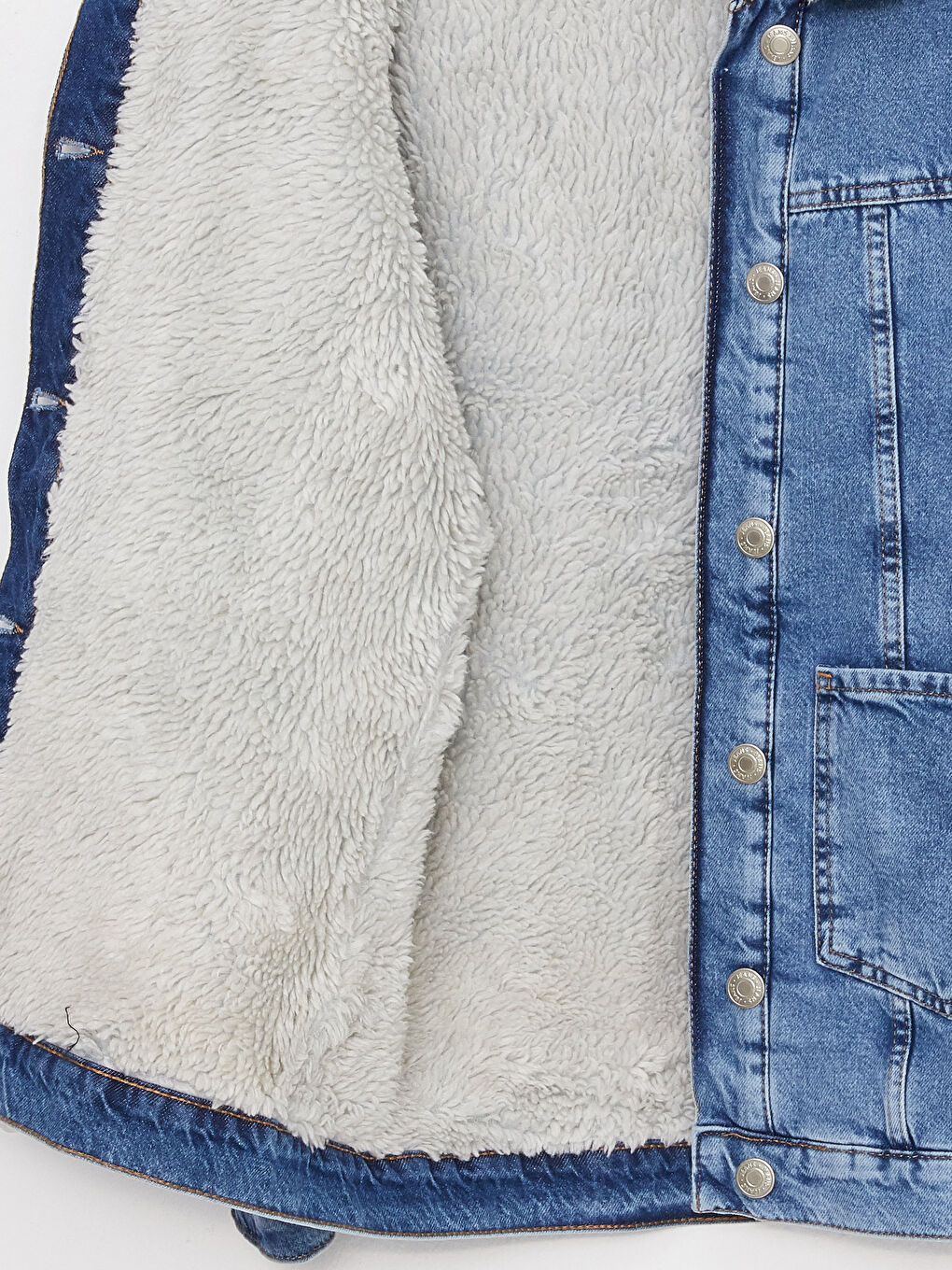 Collared Neck Women's Denim Jacket-8