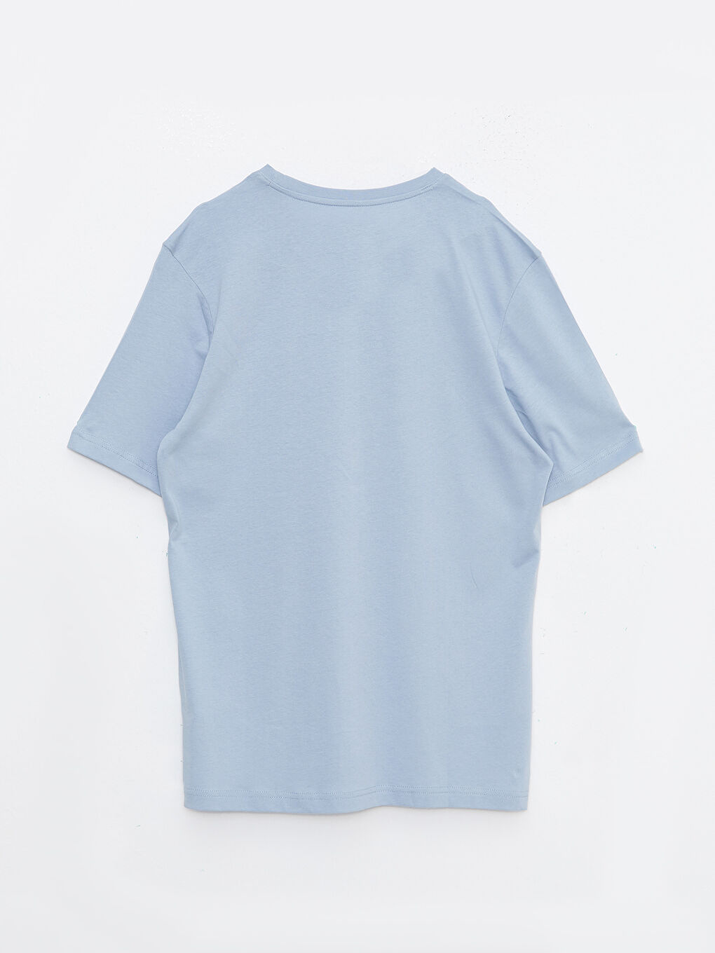 تيشيرت رجالي ياقة دائرية كم قصير مطبوع قطن ممشط-6