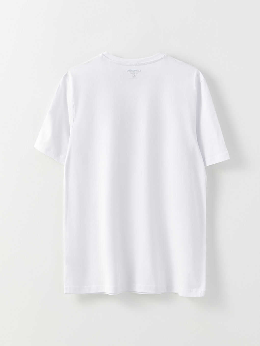 تيشيرت رجالي ياقة دائرية كم قصير مطبوع قطن ممشط-6