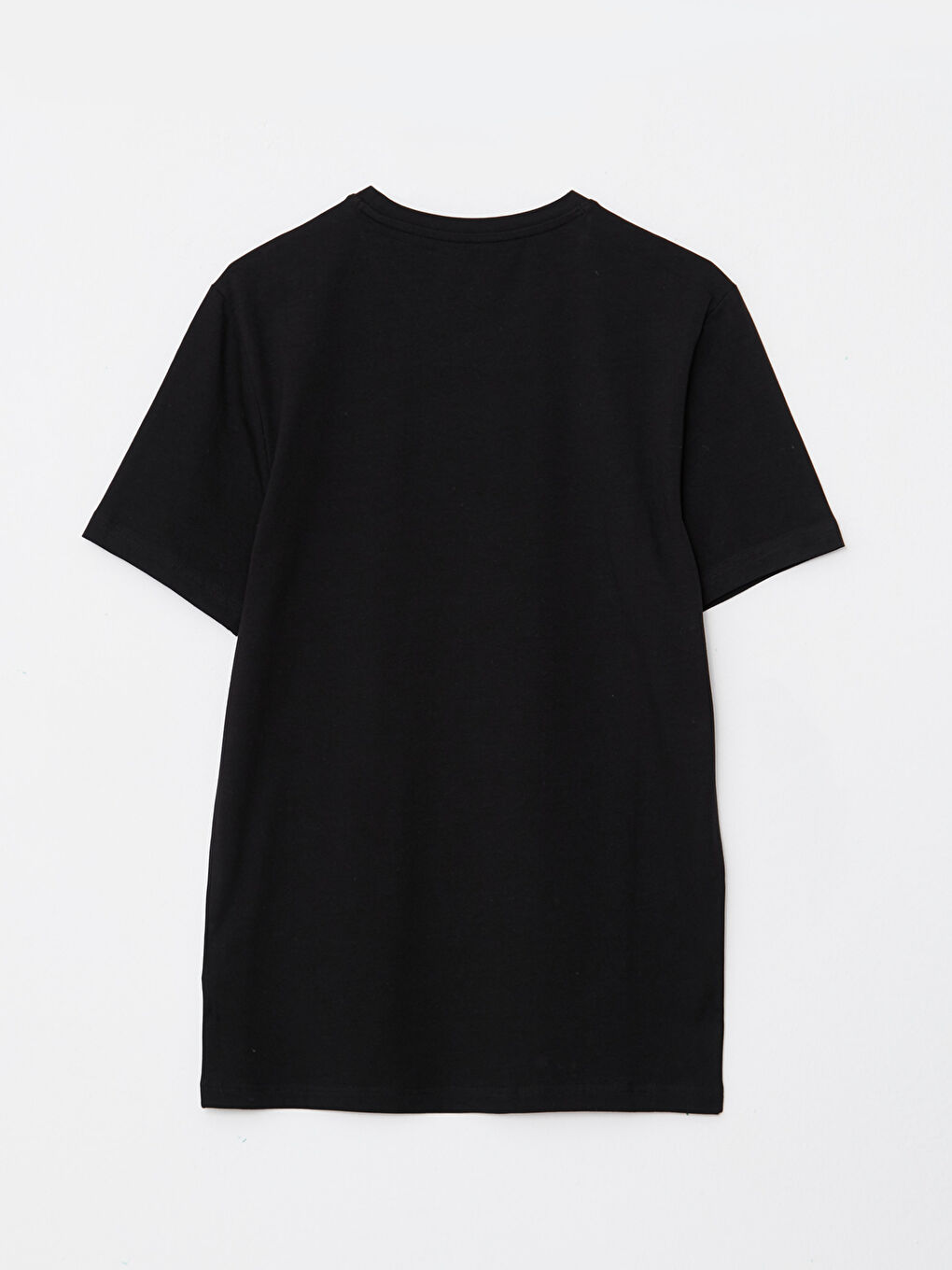 تيشيرت رجالي ياقة دائرية كم قصير مطبوع قطن ممشط-6