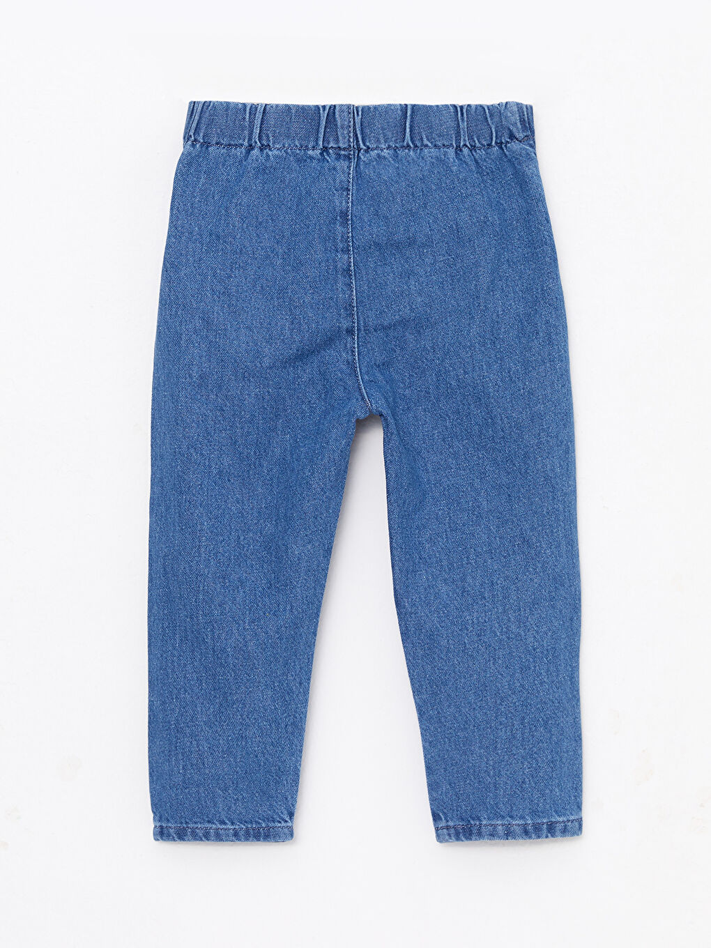 LCW baby İndigo Beli Lastikli Basic Kız Bebek Jean Pantolon - 3