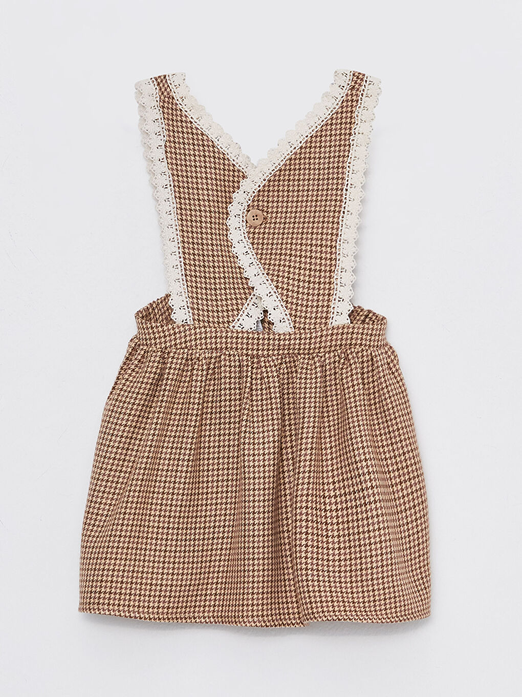 Karışık Desenli Kız Bebek Salopet Etek