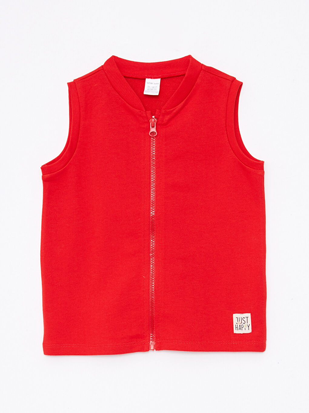 Kırmızı Kolej Yaka Basic Kız Bebek Yelek